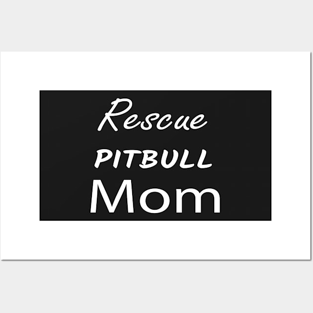 Proud Pittbull Mom - Pit Bull Lover, Dogs Lover, Gift For Dog Mom Wall Art by Islanr